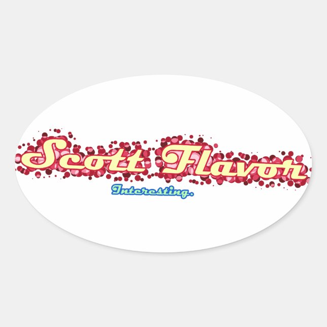 Scott Flavor: Interessanter Aufkleber (Vorderseite)