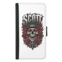 Scott Gothic Schädel personalisierter Namensentwur