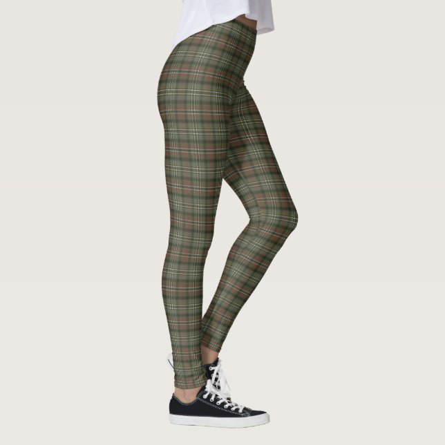 Scott Green Weathered Scottish Tartan Leggings (Rechts)