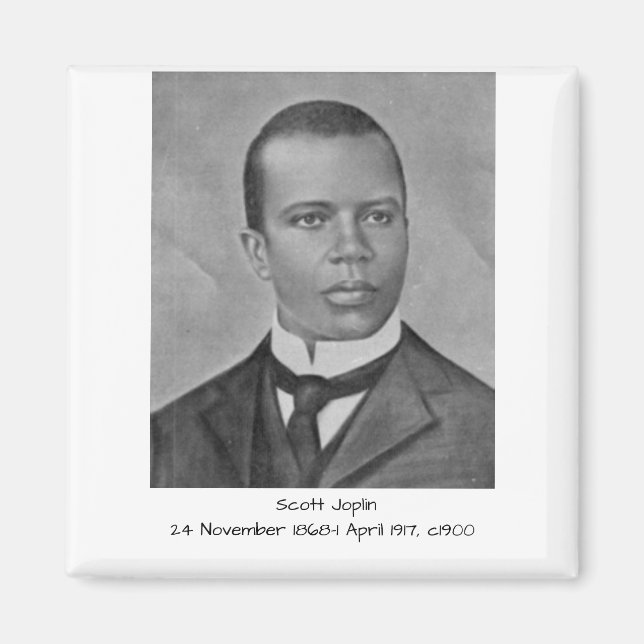 Scott Joplin c1900 Magnet (Vorne)