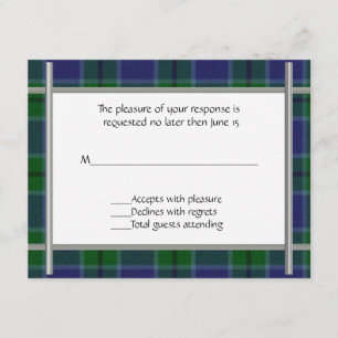 Scott Kariert Wedding RSVP Card Karte