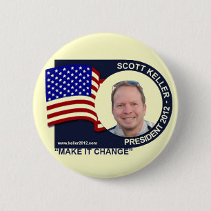 Scott Keller für Präsidenten 2012 Button