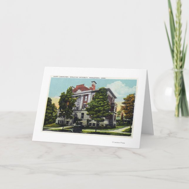 Scott Laboratory of Wesleyan University Karte (Vorderseite)