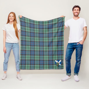 Scott Leslie Junting Ancient Tartan Kariert Fleecedecke