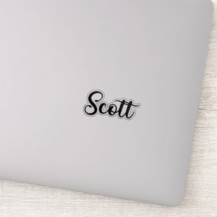 Scott Name - Handgeschriebene Kalligrafie Aufkleber