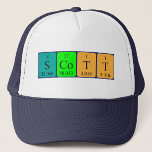 Scott Periodenname, der Truckerkappe