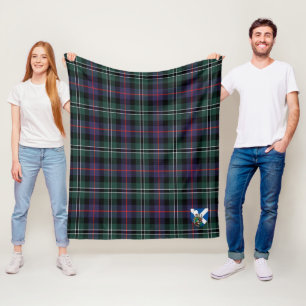 Scott Rose Jagd Modernes Tartan Kariert Fleecedecke