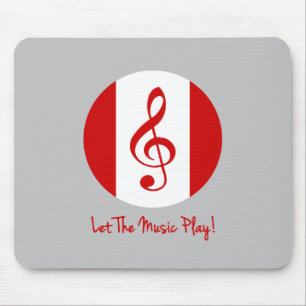 Scott Ruhs Logo und Lass The Music Play! Mousepad