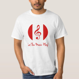 Scott Ruhs Logo und Lass The Music Play! T-Shirt