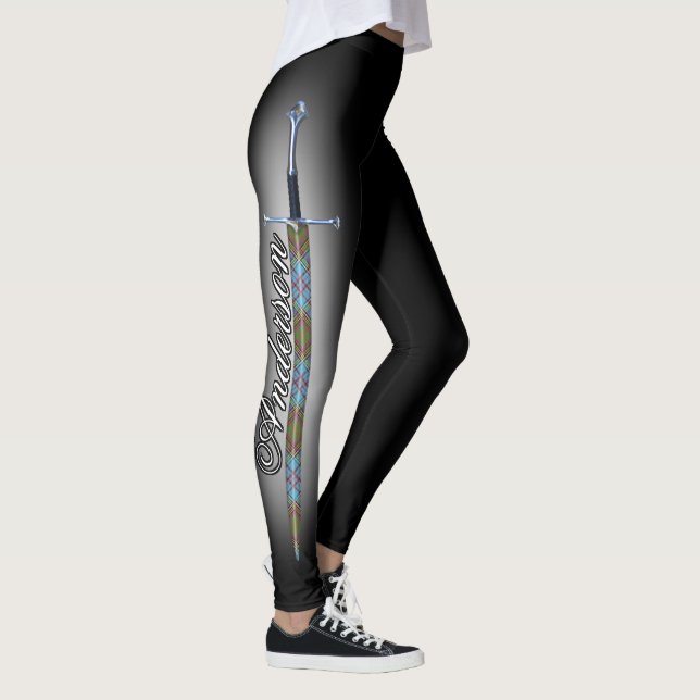Scott Steel Clan Anderson Tartan Sword Leggings (Rechts)