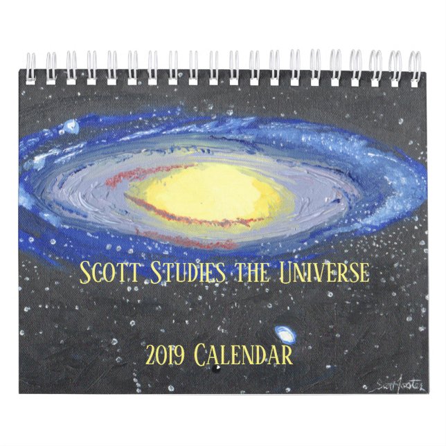 Scott studiert das Universum Kalender (Titelbild)