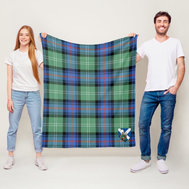 Scott Sutherland Altes antikes Tartan Kariert Fleecedecke (Beispiel)