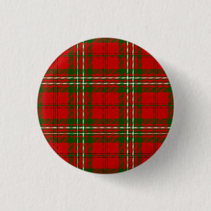 Scott Tartan Rot kariert Button