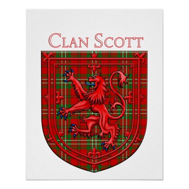 Scott Tartan Scottish Kariert Lion Rampant Poster (Vorderseite)