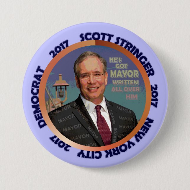 Scott-Tragbalken für NYC Bürgermeister 2017 Button (Vorderseite)