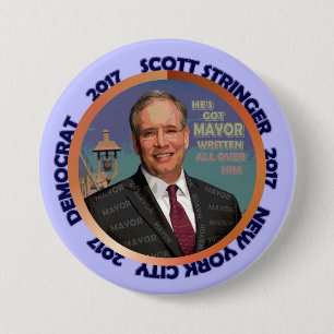 Scott-Tragbalken für NYC Bürgermeister 2017 Button