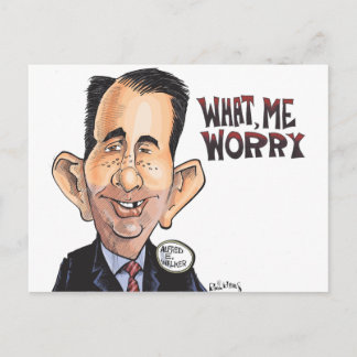 Scott Walker macht sich Sorgen Postkarte