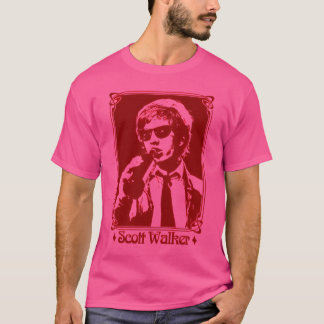 Scott Walker Retro-Lüfterdesign T-Shirt