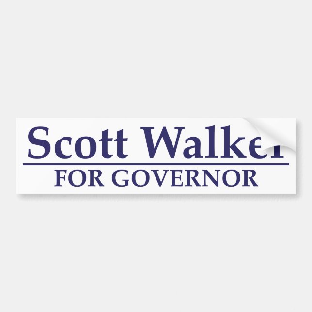 Scott-Wanderer für Gouverneur Autoaufkleber (Vorne)
