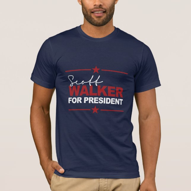 Scott-Wanderer für Präsidenten Unterzeichnung 2016 T-Shirt (Vorderseite)