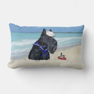 Scottie am Strand Lendenkissen