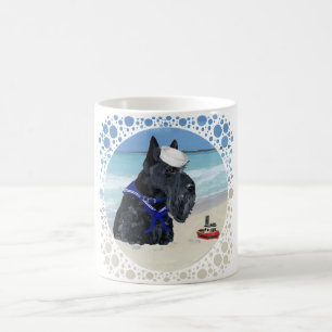 Scottie am Strand Tasse