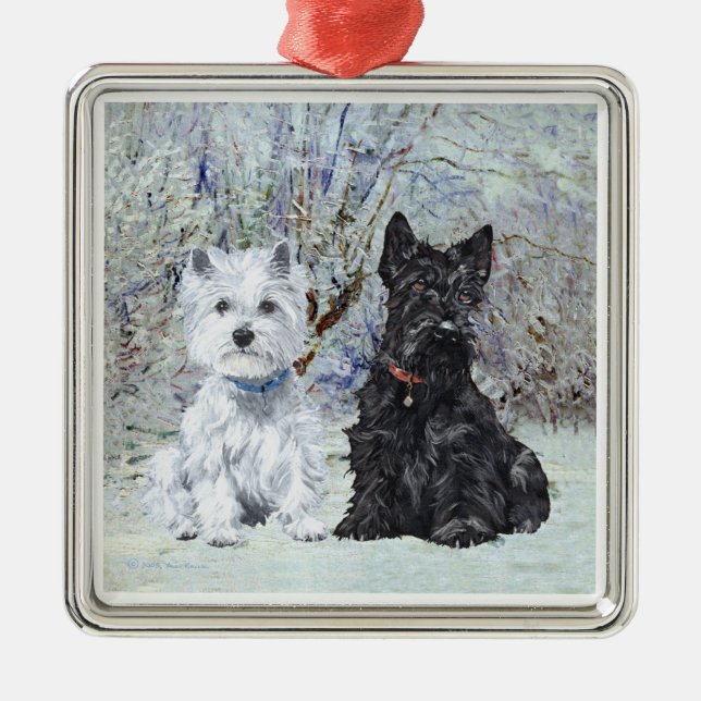 Scottie and Westie Ornament (Vorne)