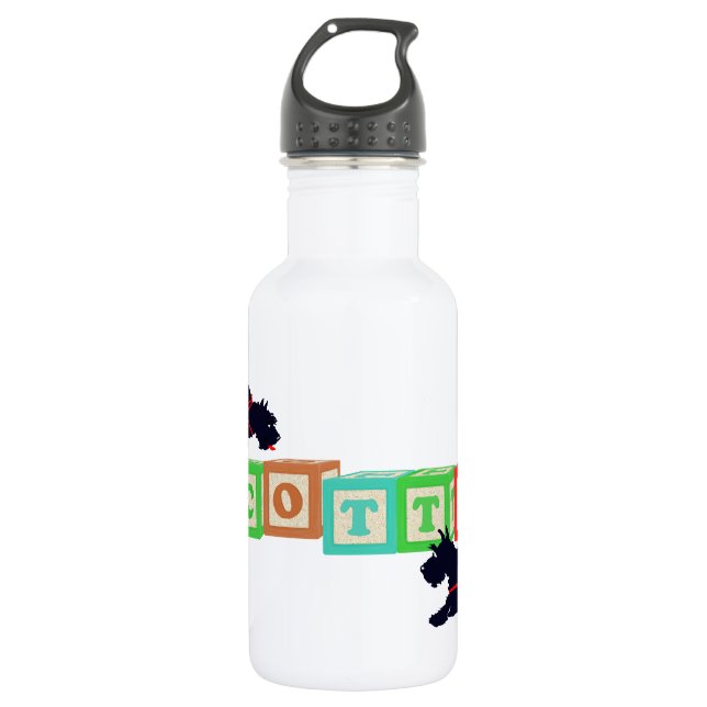 Scottie Blocks! Trinkflasche (Vorderseite)