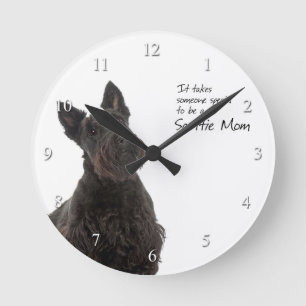 Scottie Clock Runde Wanduhr