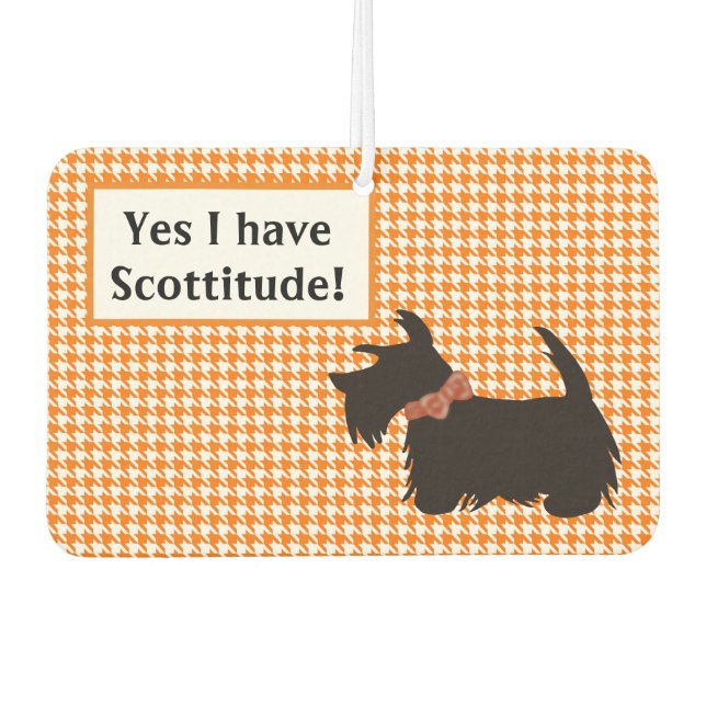 Scottie dog car air fresh, Scottish Terrier Autolufterfrischer (Vorderseite)