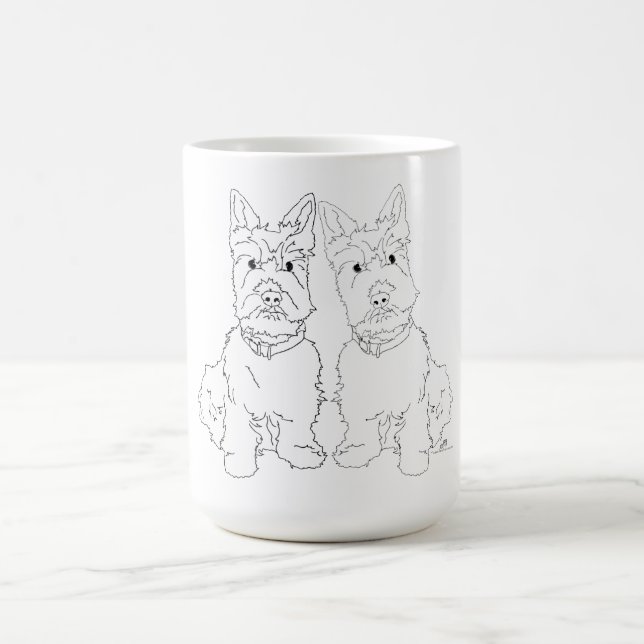 Scottie Dog Duo Kaffeetasse (Mittel)