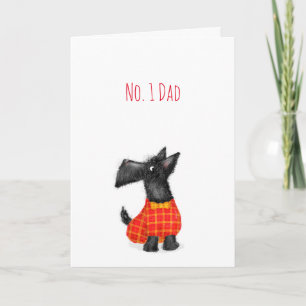 Scottie dog Father's Day Card Karte