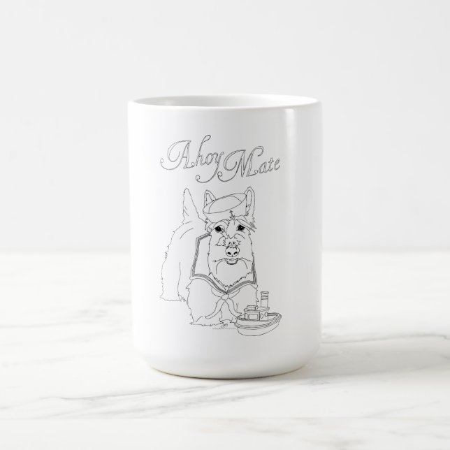 Scottie Dog Sailor Kaffeetasse (Mittel)
