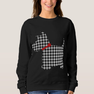 Scottie Dog Scottish Terrier Schwarz-weiß Buffalo Sweatshirt