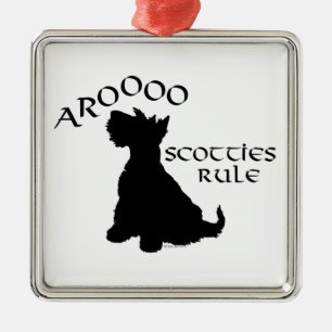 Scottie Dog Silhouette Ornament