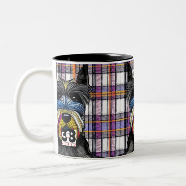 Scottie Dog Zweifarbige Tasse (Links)