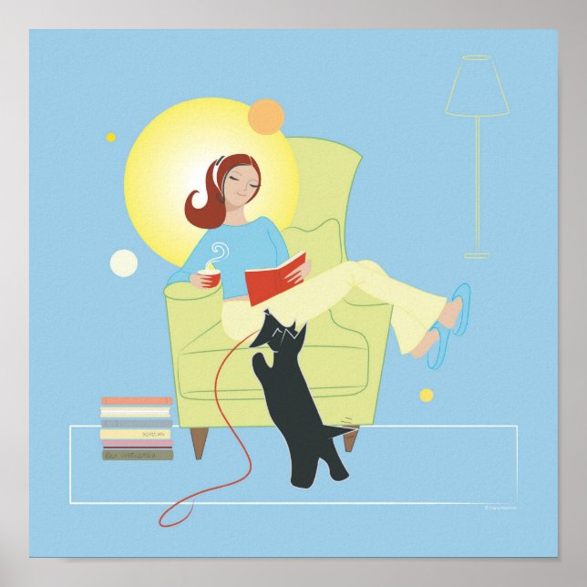 Scottie Gal Reading - Poster (Vorne)