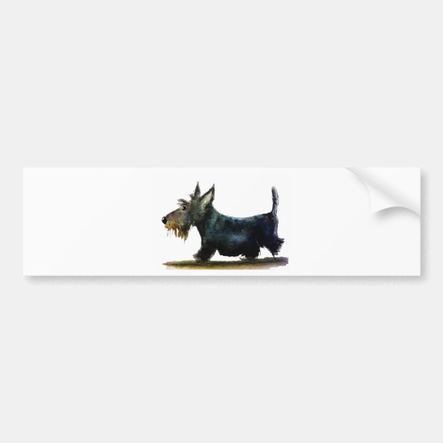 Scottie-Hund Autoaufkleber (Vorne)