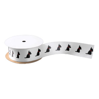 Scottie-Hundeband Satinband