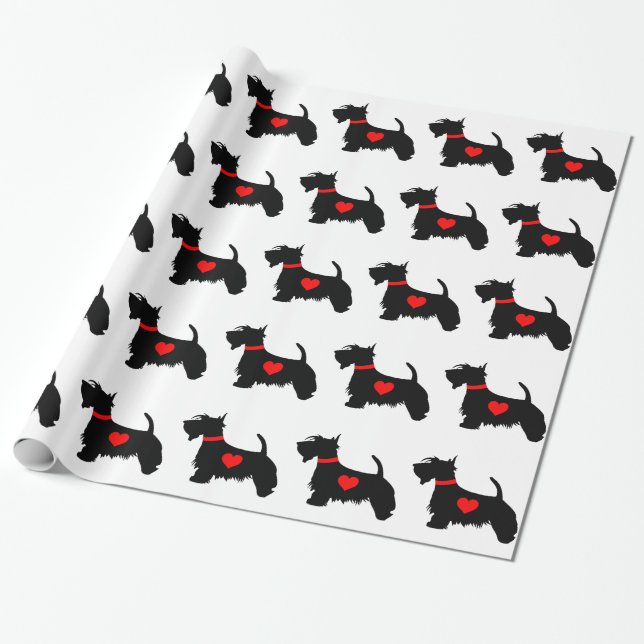 Scottie-HundePackpapier Geschenkpapier (Ungerollt)