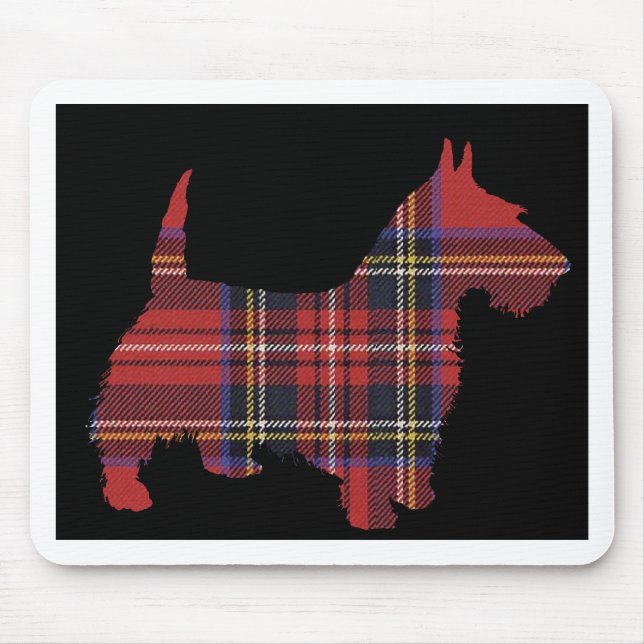 Scottie-HundeTartan Mousepad (Vorne)