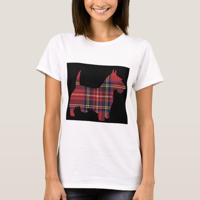 Scottie-HundeTartan T-Shirt (Vorderseite)
