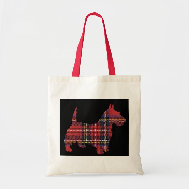 Scottie-HundeTartan Tragetasche (Vorne)