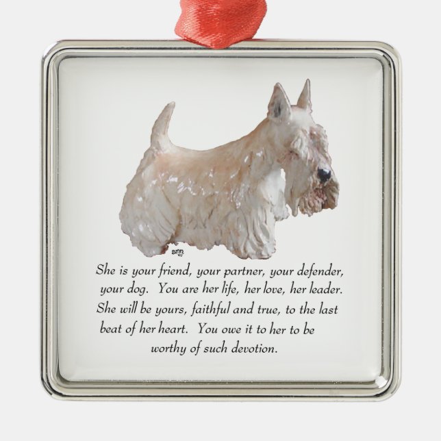 Scottie Keepake Ornament (Vorne)