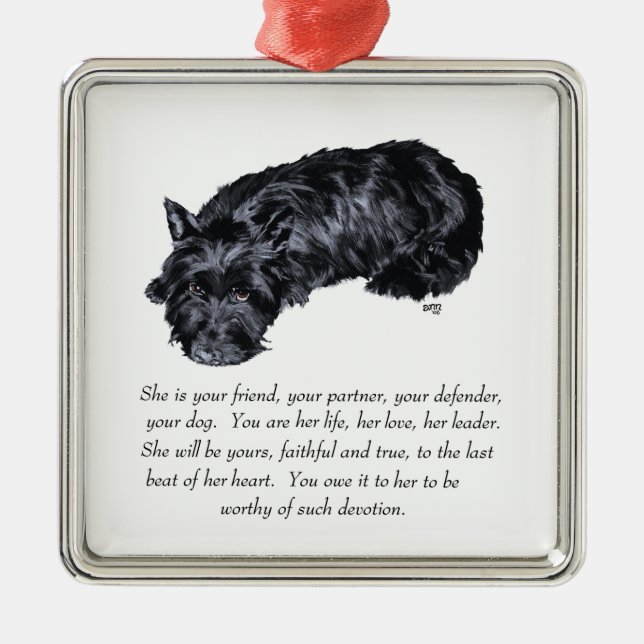 Scottie Keepake Ornament (Vorne)