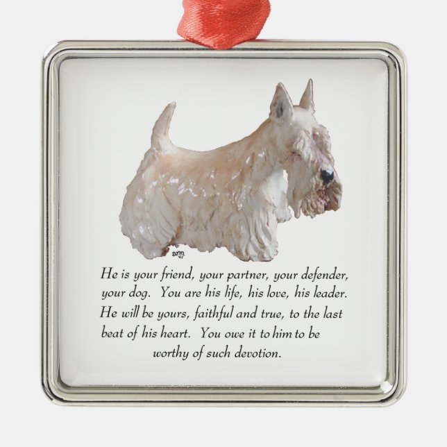 Scottie Keepake Ornament (Vorne)