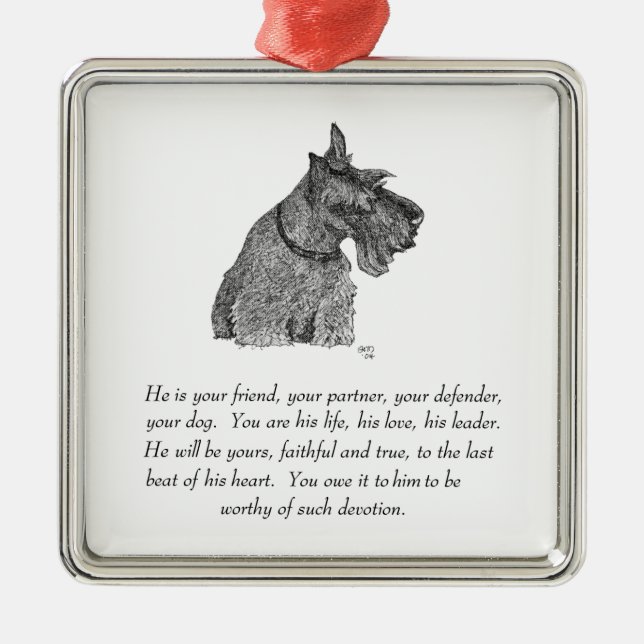 Scottie Keepake Ornament (Vorne)