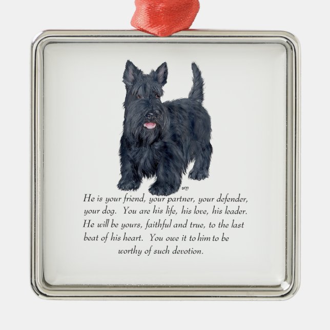 Scottie Keepake Ornament - MALE (Vorne)
