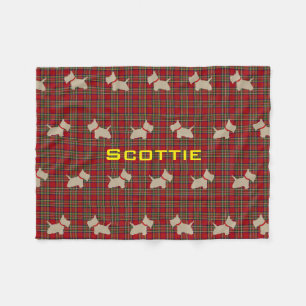 Scottie keine 8 Wheaten Fleecedecke