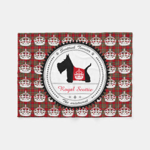 Scottie keine königliche Krone 8 Fleecedecke